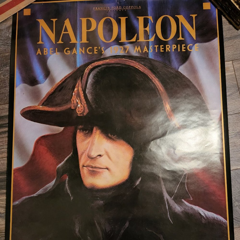 1981 Signed Poster "NAPOLEON" Francis Ford Coppola Presents ABEL GANCE's